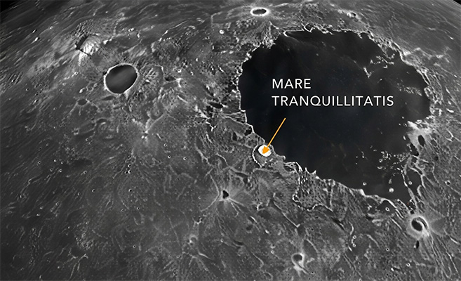 Map of Mare Tranquillitatis